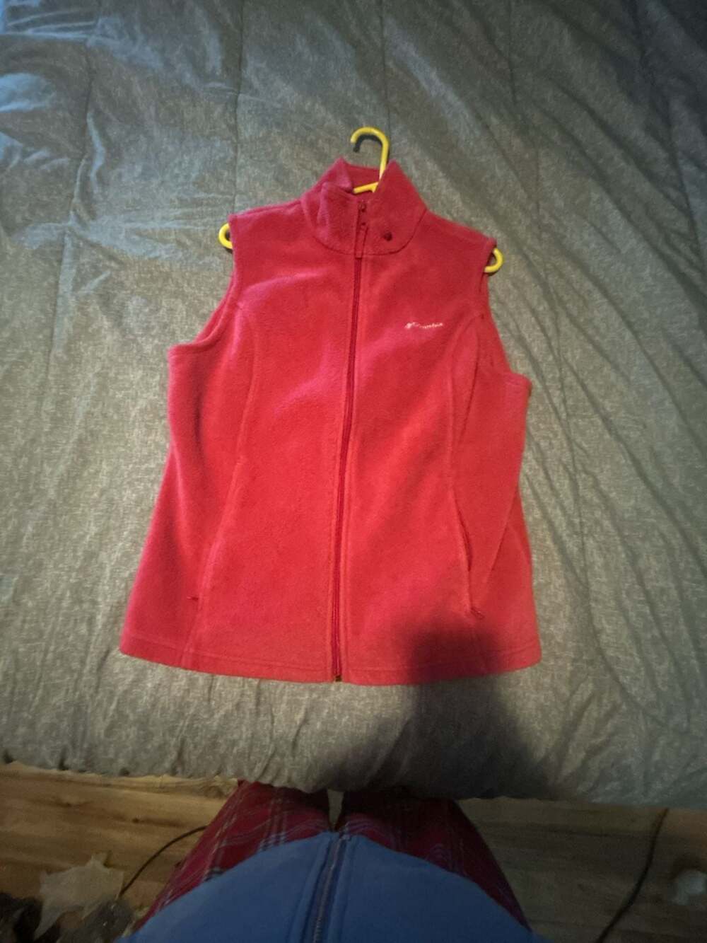 Columbia Full Zip Sleeveless Fleece Vest Pink Women's XL